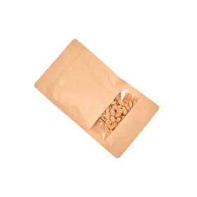 Doypack papierové sáčky kraft s okienkom 500 ml - 50 ks