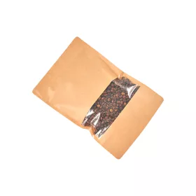 Doypack papierové sáčky kraft s okienkom 1000ml - 50 ks