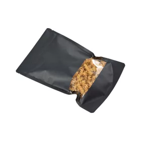   Doypack - Čierne papierové sáčky kraft s okienkom 1000ml - 25 ks