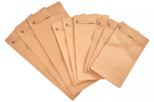 Doypack Uzatvárateľný ZIP sáčok s aróma ventilom 500g - 10 ks