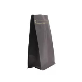   Doypack Čierny uzatvárateľný ZIP sáčok s aróma ventilom 250g - 10 ks