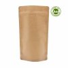 Doypack -  Papierové sáčky - hnedé kompostovateľné 750ml - 50 ks