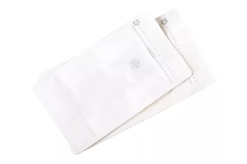 Doypack Uzatvárateľný ZIP sáčok s aróma ventilom, biela 1000g - 10 ks